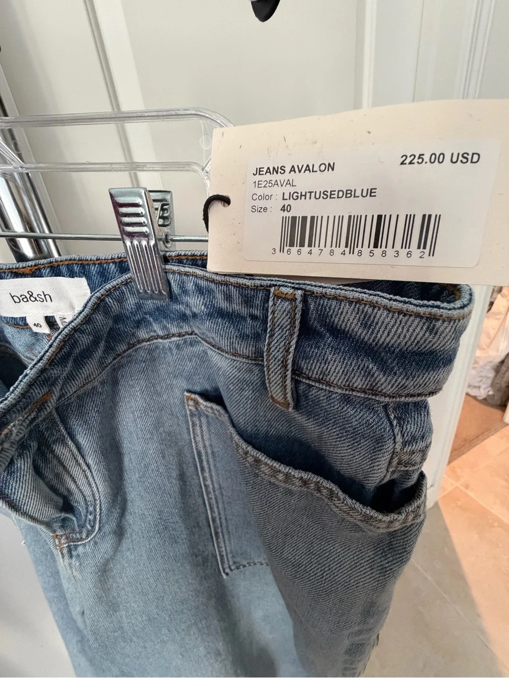 Ba&sh jeans Avalon size 40 IS women’s size 10 - Picture 9 of 10